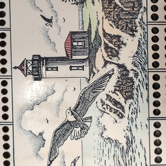 Vintage porcelain cribbage board - Picture 4 of 4